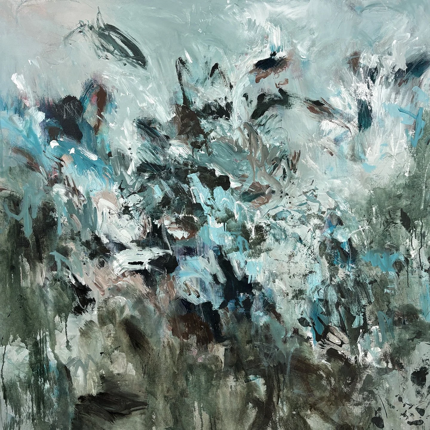 Of Earth and Sky - 52 x 52 in - $6200