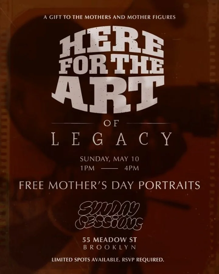 Here for the Art of Legacy 🤍
Free Mother&rsquo;s Day Portraits + Mother-to-Be Figure Drawing
This Sunday, May 10
📍 Matka Studio, 55 Meadow St, Brooklyn
@herefortheart.co x @sundaysessions__
1&ndash;4 PM &middot; Free Family Portraits | Time slots a