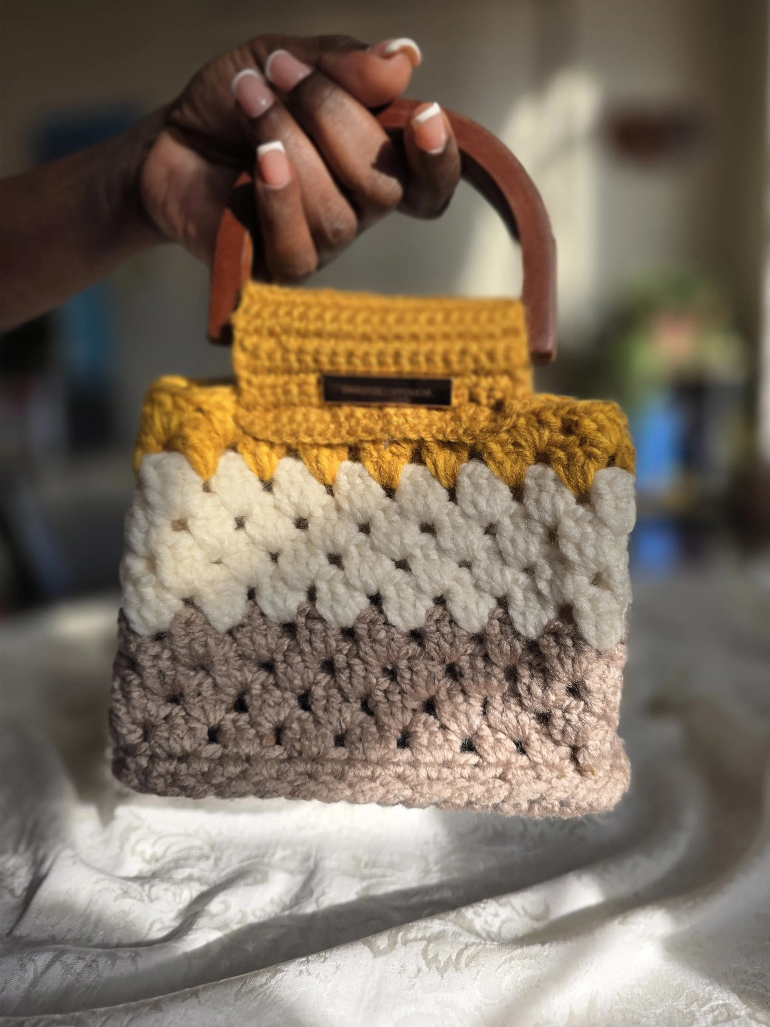 Honey Bloom Structure Mini Tote