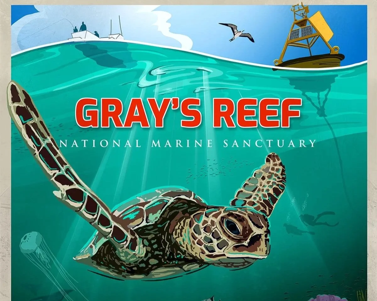 The Gray's Reef National Marine Sanctuary Poster