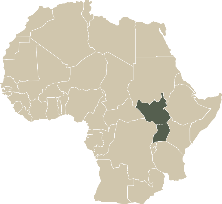 Africa map highlighting Nigeria and Ethiopia.