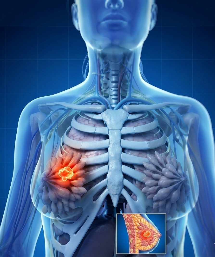 Lump in breast or near armpit