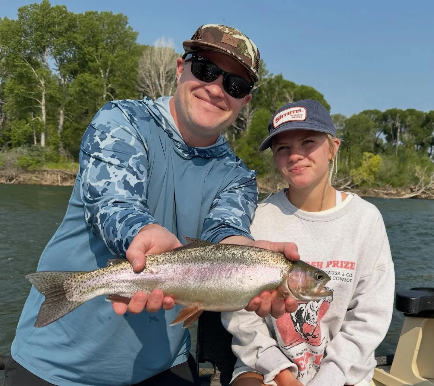 Louis and his daughter enjoying a day on the Yellowstone.