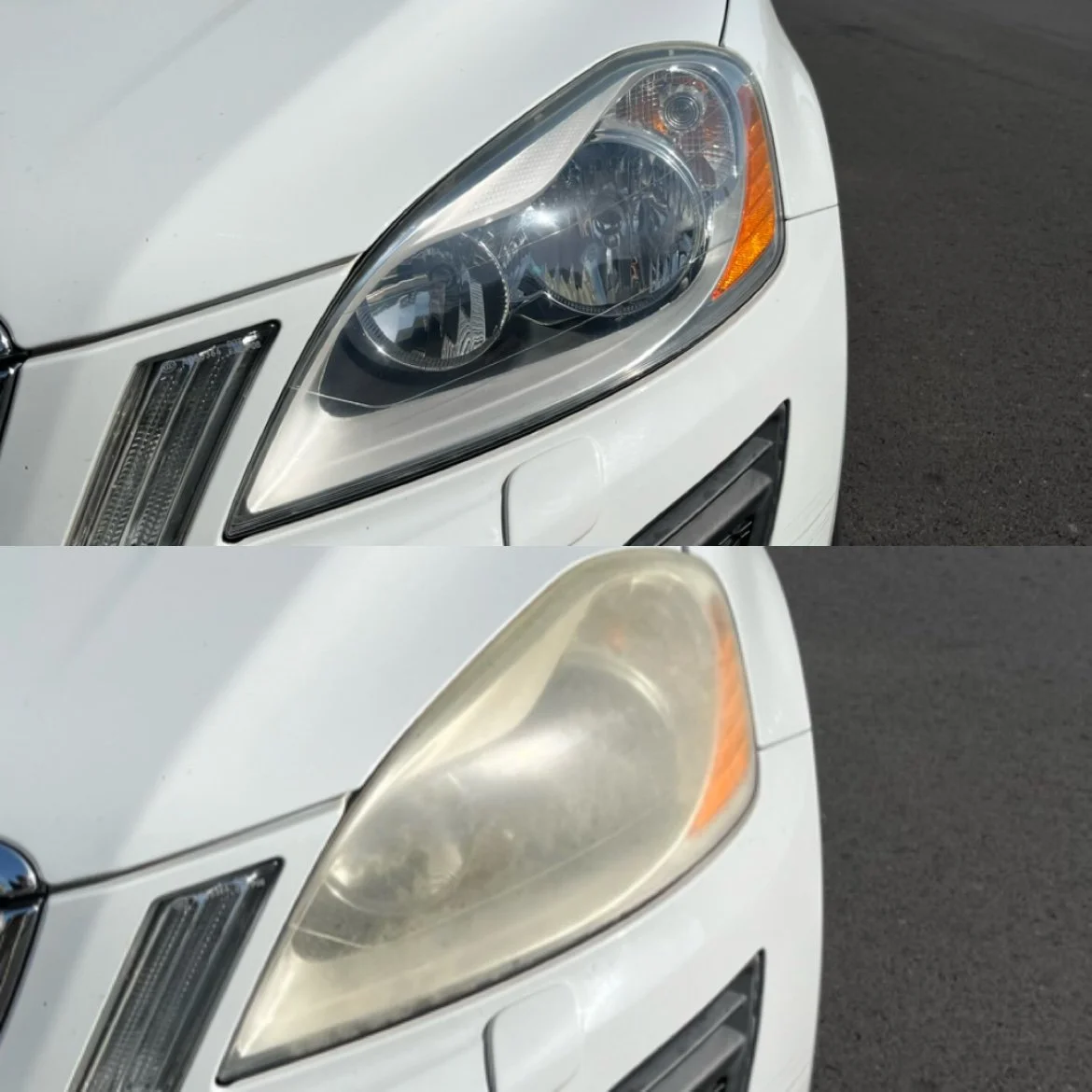 Volvo XC60 headlight restoration before and after
