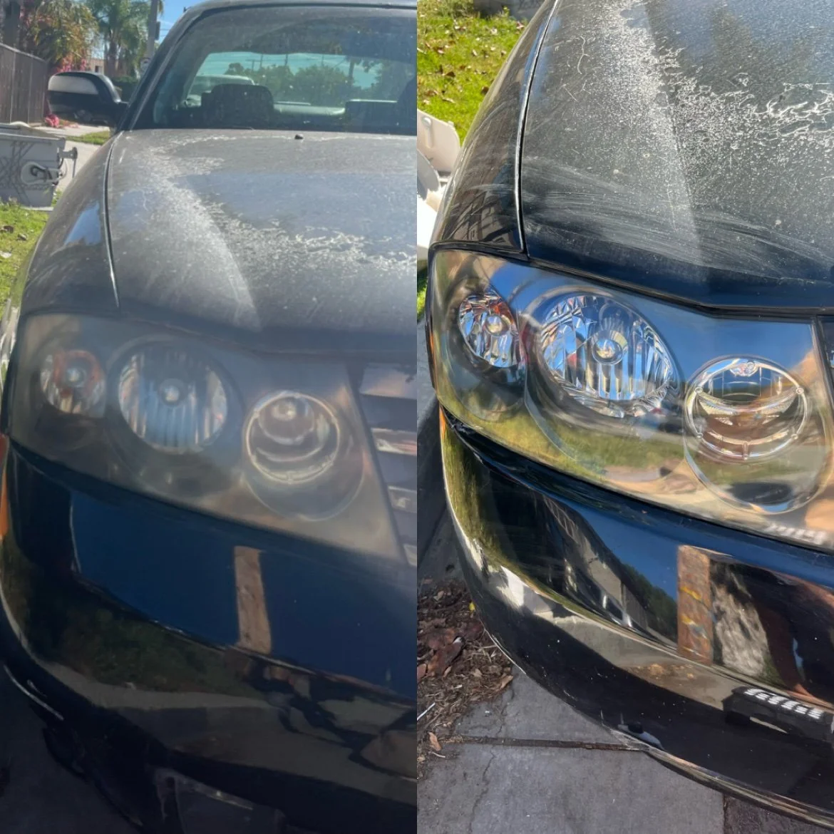 Honda Accord headlight restoration before and after