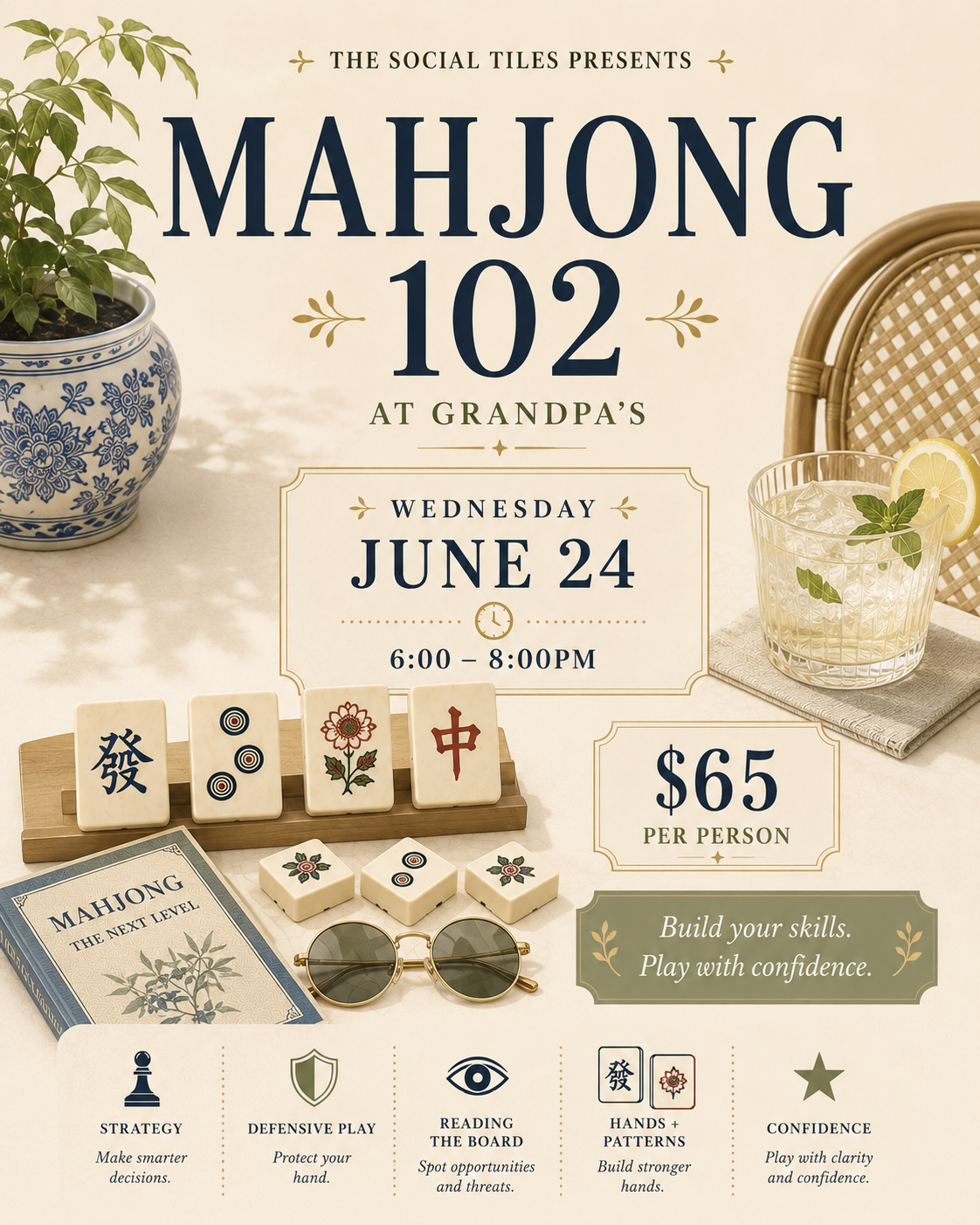 Mahjong 102 at Grandpa's // June 24