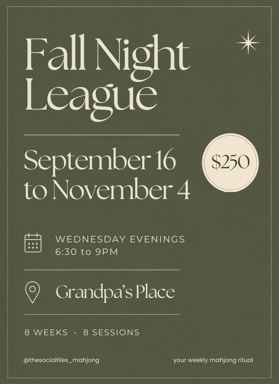 Fall Wednesday Night League