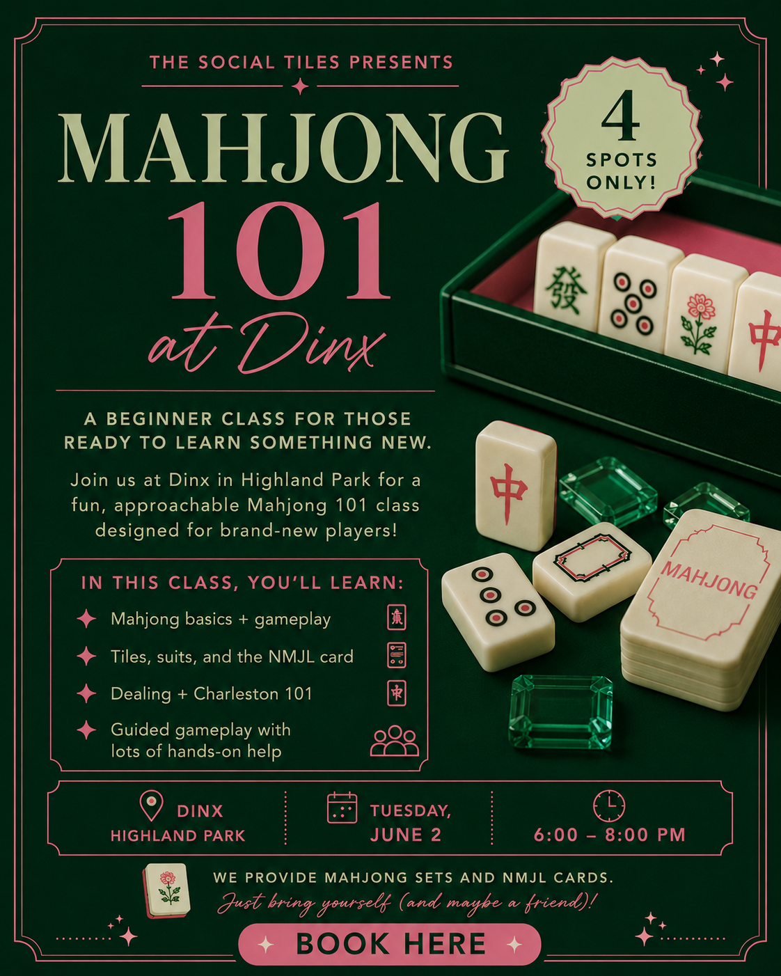 Mahjong 101 at Dinx