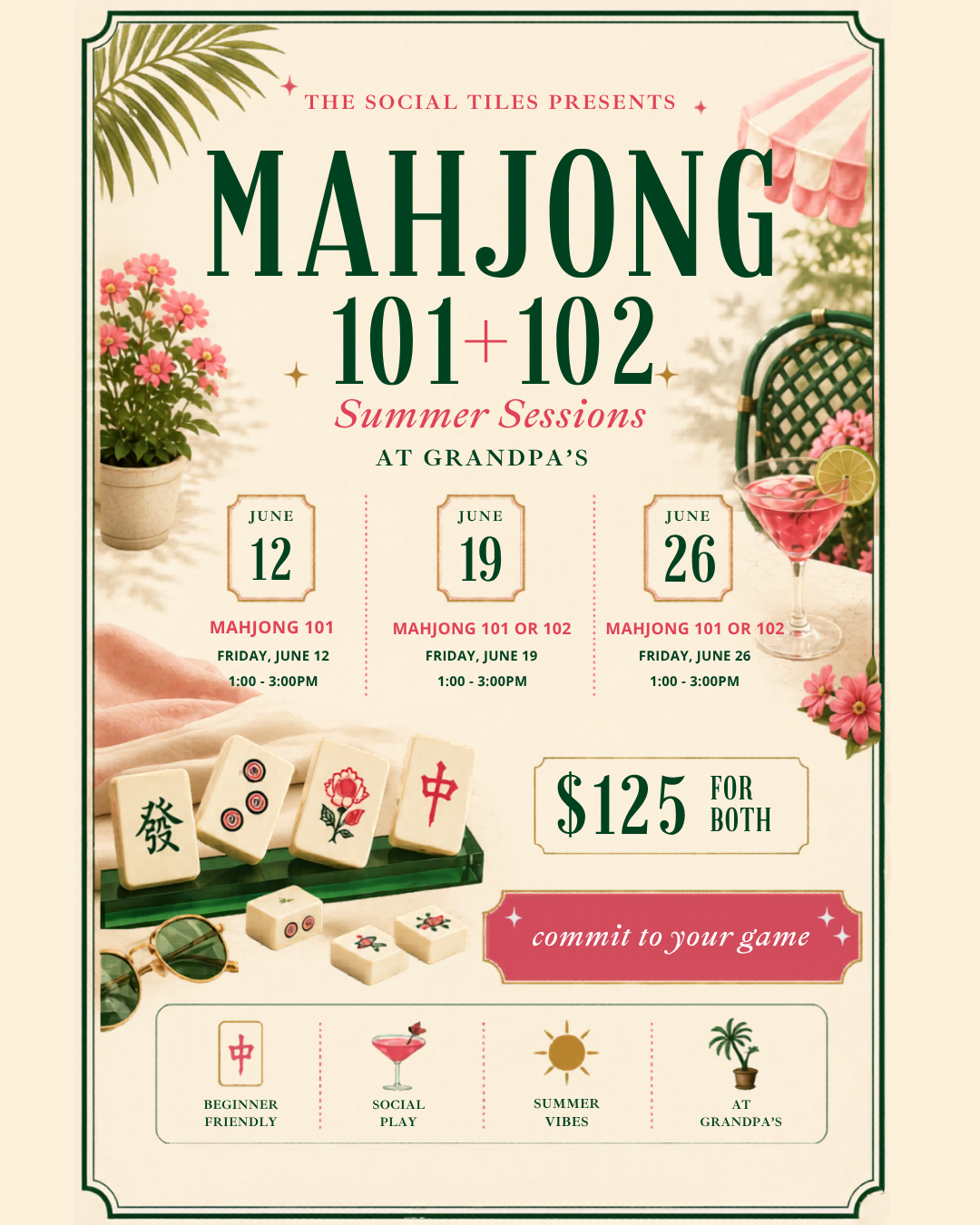 Mahjong 101 and 102 at Grandpa's