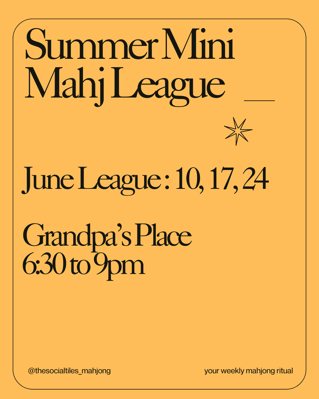TST Summer League - June Session