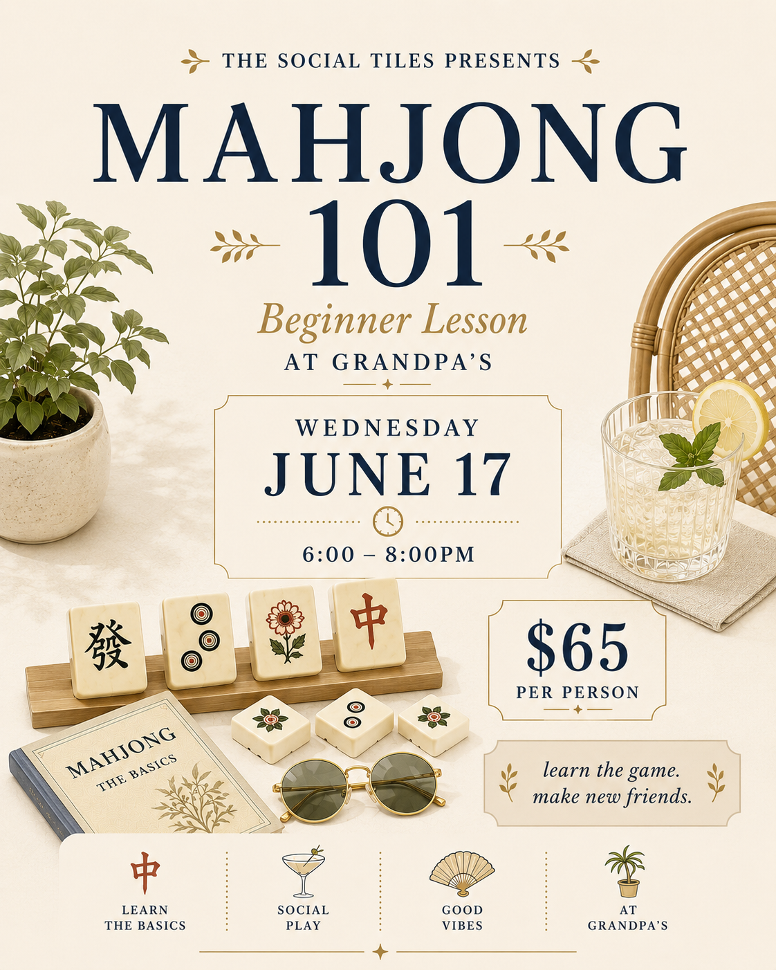 Mahjong 101 at Grandpa's // June 17