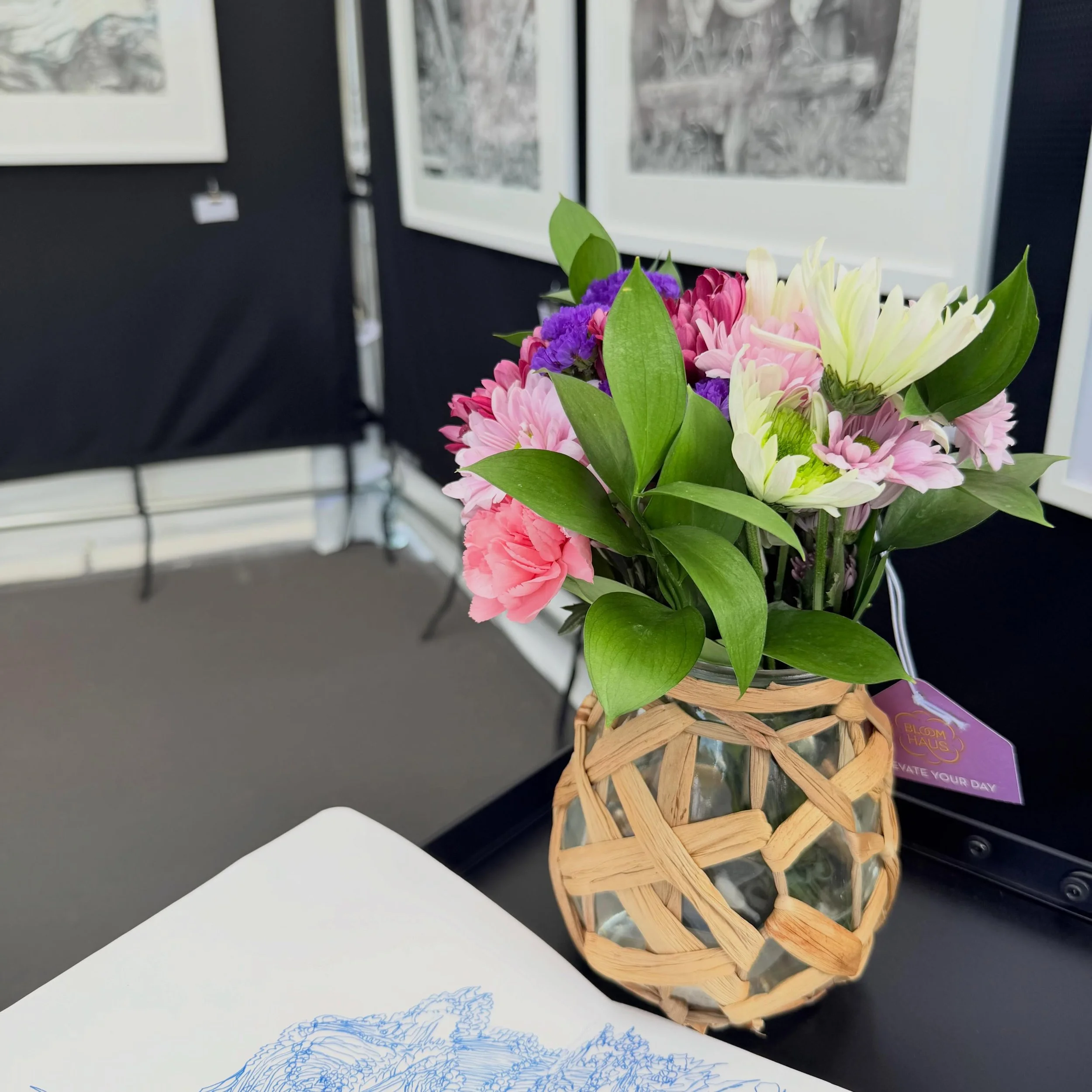 A pop of color, courtesy of @jlnelly and fam, to kick off day 2 of the @denverartsfestival! If I haven&rsquo;t seen you yet, come thru (Booth 39)!