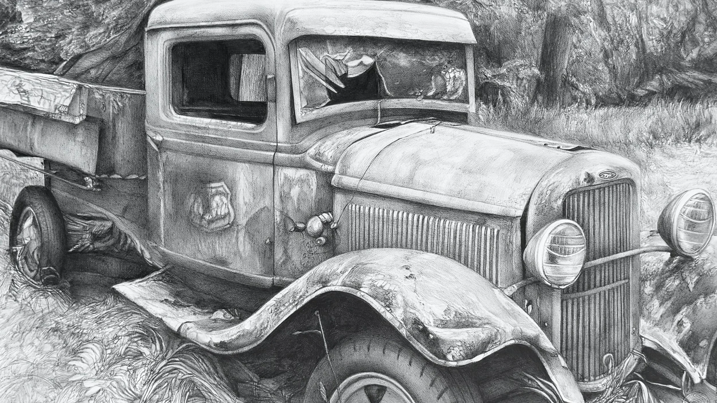 New work - just in time for @oldtownartfair #chicago

U.S. Forest Service, Buckner Orchard - 22" x 14" // Graphite on paper