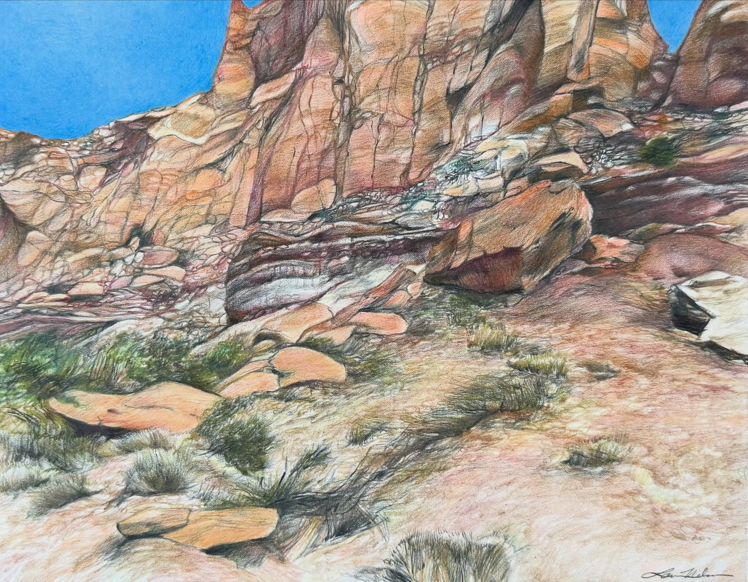 NEW WORK 👀 The latest piece in a new body of work in full color that is focused on national parks, forests, and public lands. 

Capitol Reef is one of the lesser-known and under appreciated parks but, after a couple of recent visits, it has become o