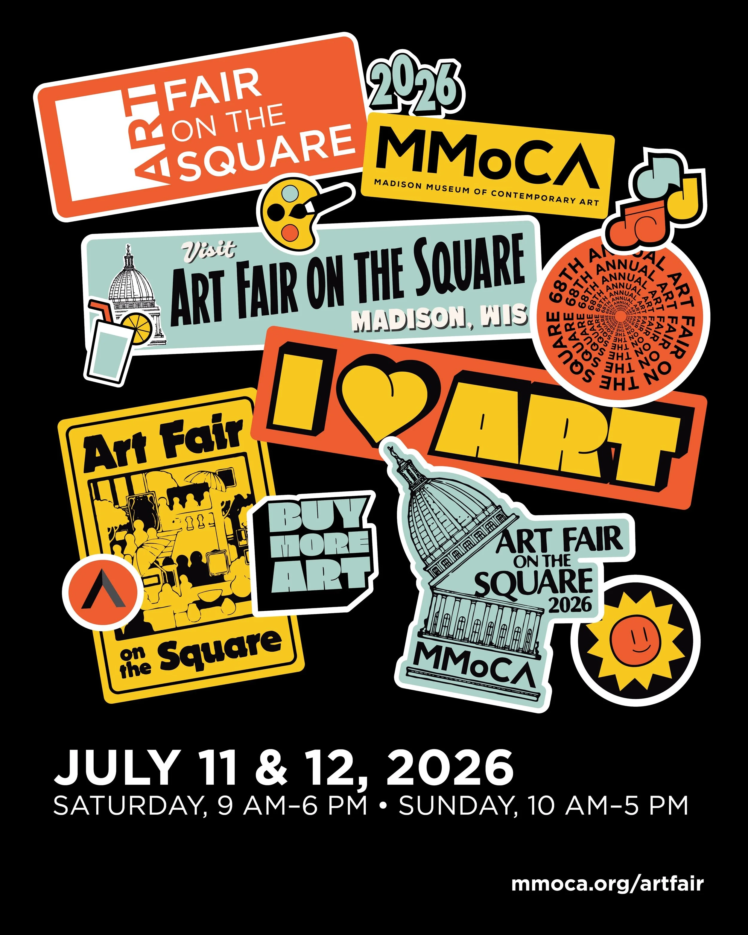 It&rsquo;s finally here! I&rsquo;m thrilled to be in Madison for the first time for the @mmocamadison Art Fair on the Square. Find me in booth 469 and snag a print or original - I brought the full suite! Should be a great weekend for an art fair! 😎?