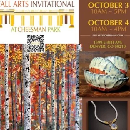 Denver friends, I&rsquo;ll be exhibiting in my LAST art fair of the season THIS WEEKEND! 

Find me at the 3rd Annual Fall Arts Invitational hosted by Cheesman Park Denver Events and Colorado Art Weekend this Saturday + Sunday (Oct 3rd and 4th). 

I&r
