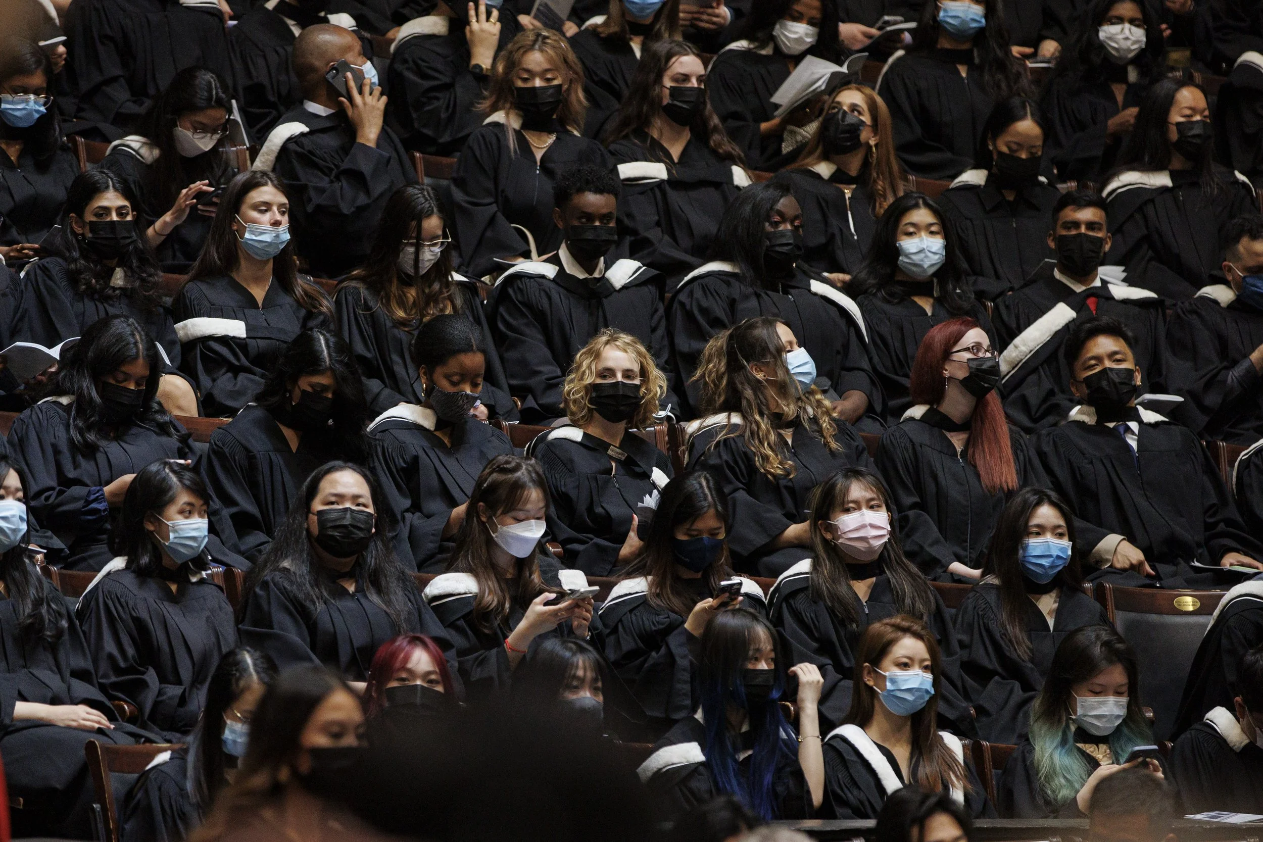 University of Toronto graduates take part in the first in-person convocation in two years on Jun. 9, 2022.