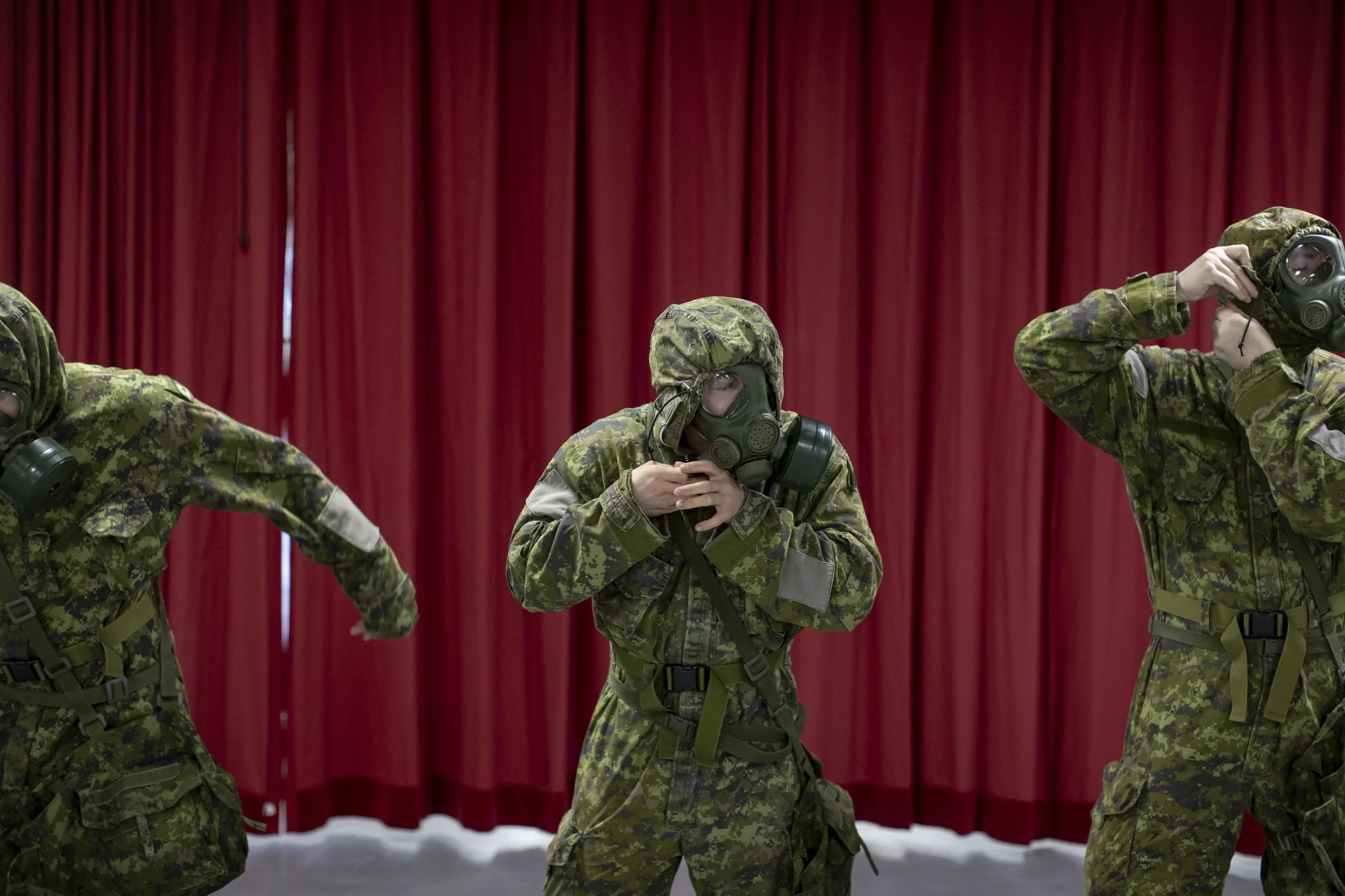 CBRN, Canadian Forces Leadership and Recruit School, Saint-Jean-sur-Richelieu, April 30, 2024.