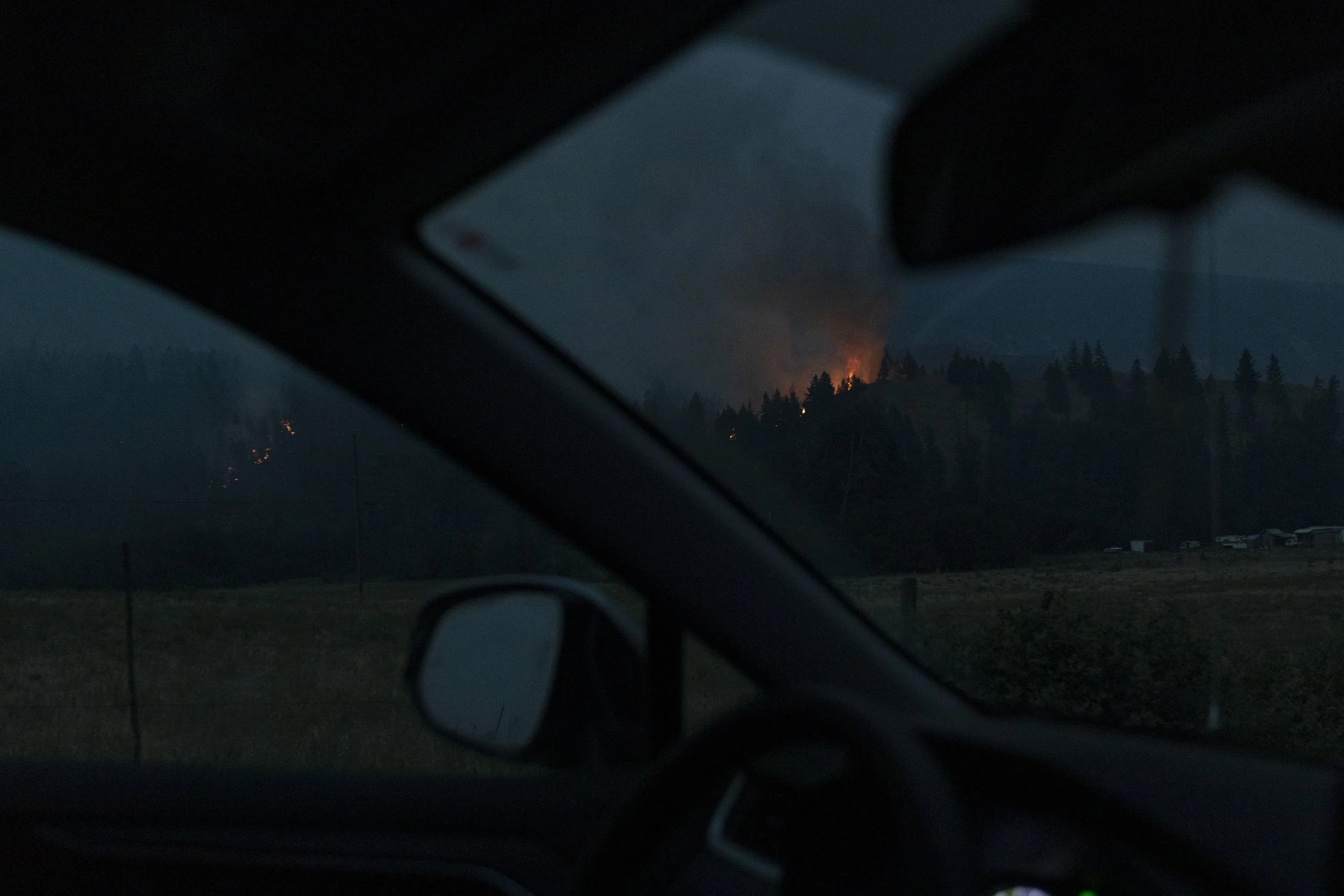 Wildfire, Skeetchetsn reserve, B.C., July 14, 2021.