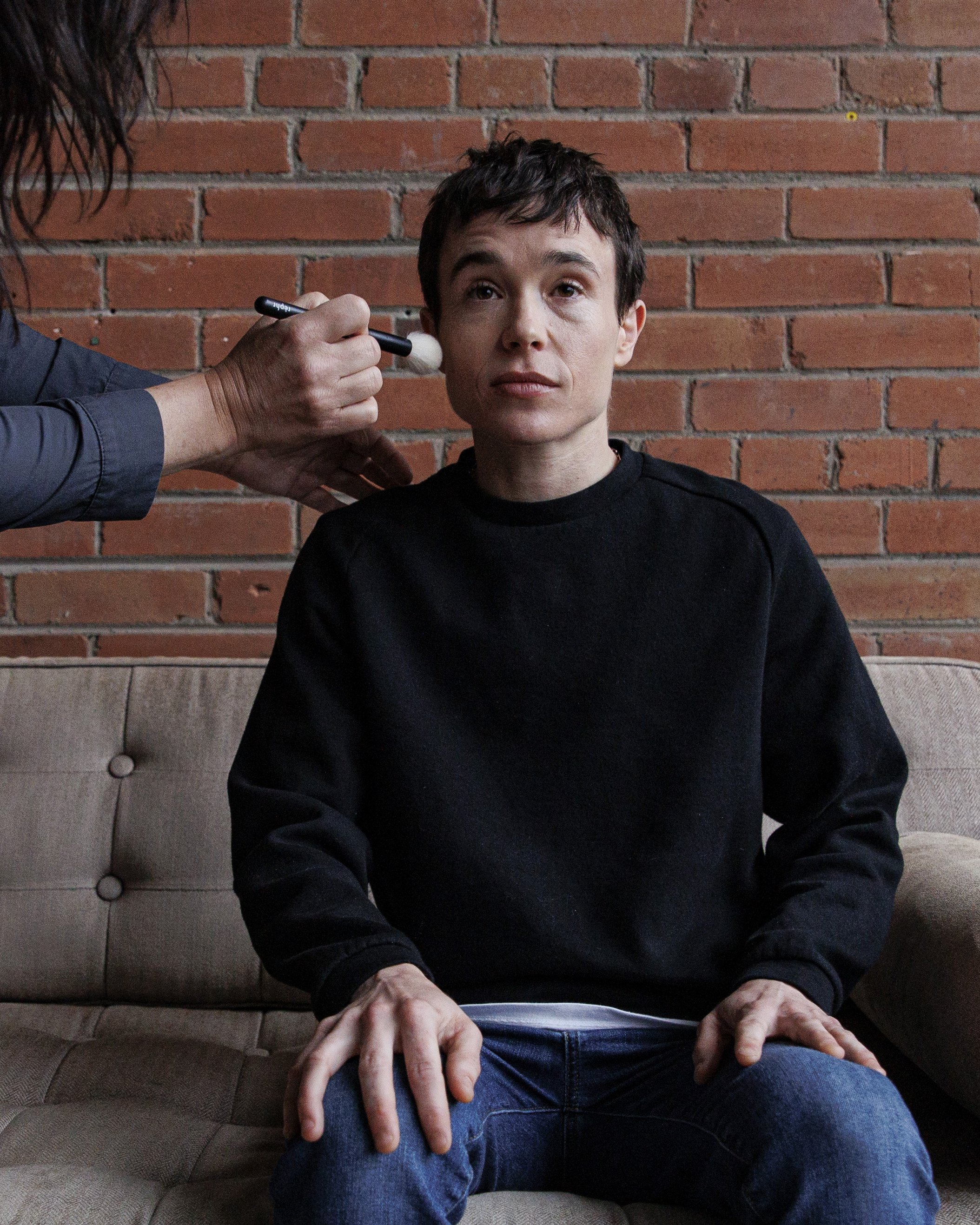 Elliot Page, Toronto, May 24, 2023. Makeup by Jodi Urichuk.