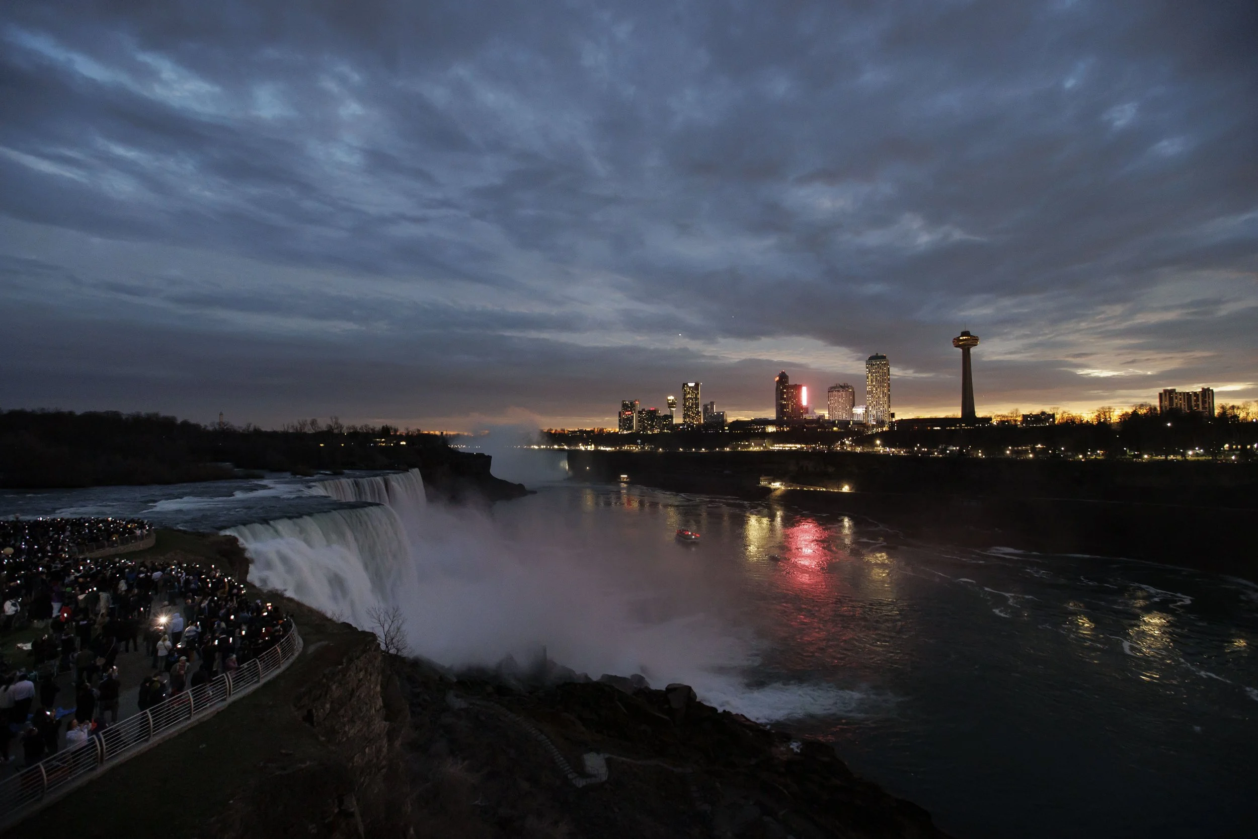 Totality, solar eclipse, Niagara Falls State Park, N.Y., April 8, 2024.