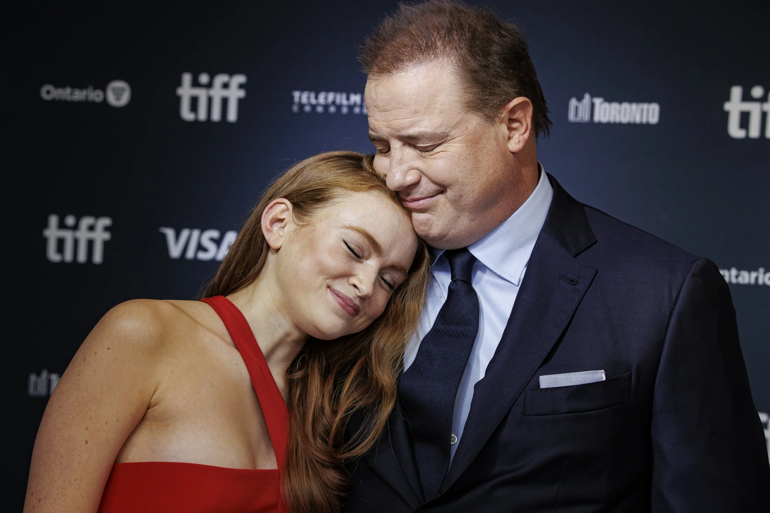Sadie Sink and Brendan Fraser, TIFF, Sept. 1, 2022.