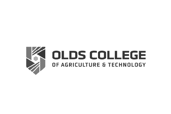 Logo of Olds College of Agriculture & Technology with a stylized shield and the institution's name.