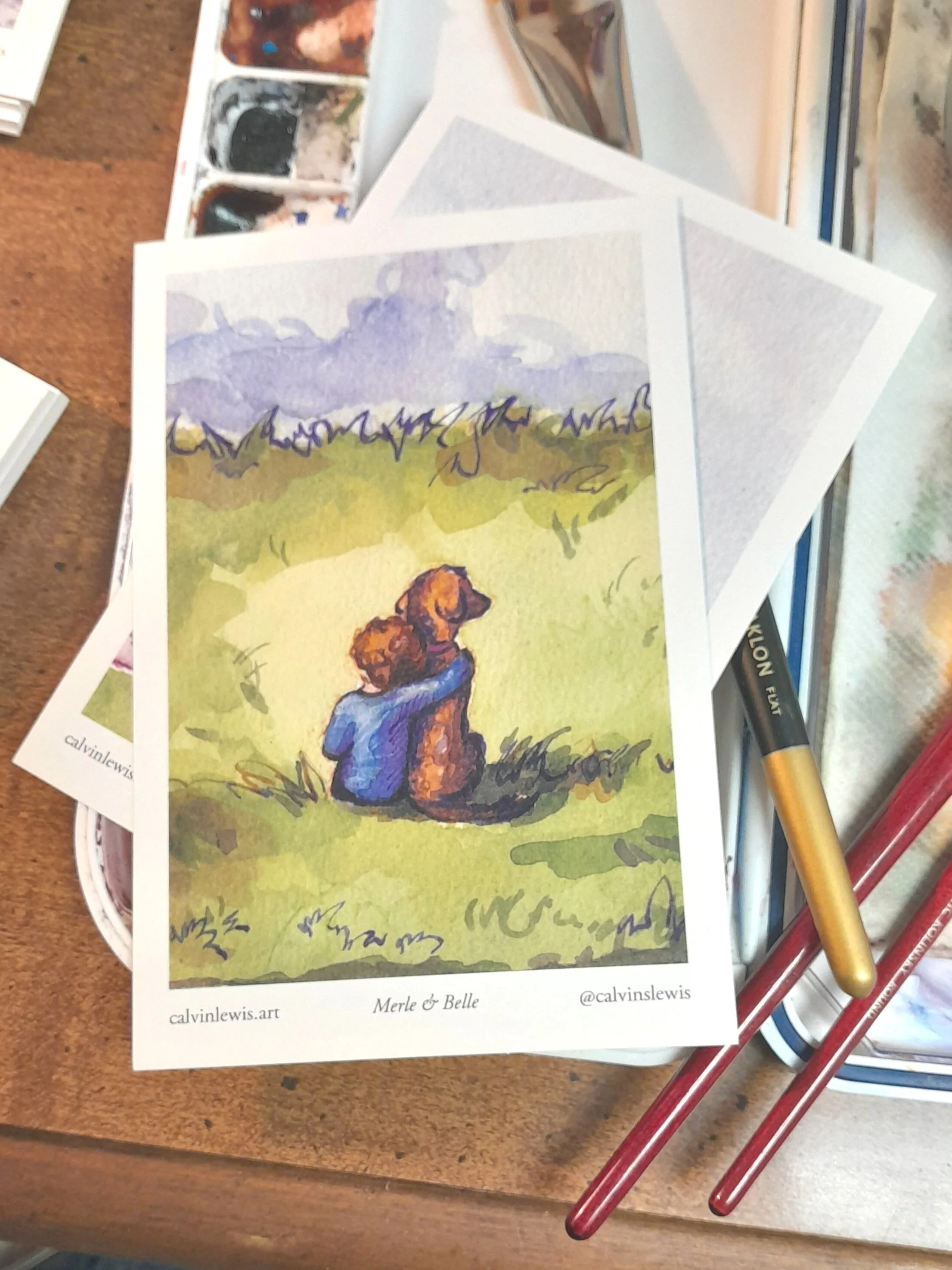 Merle & Belle Postcard