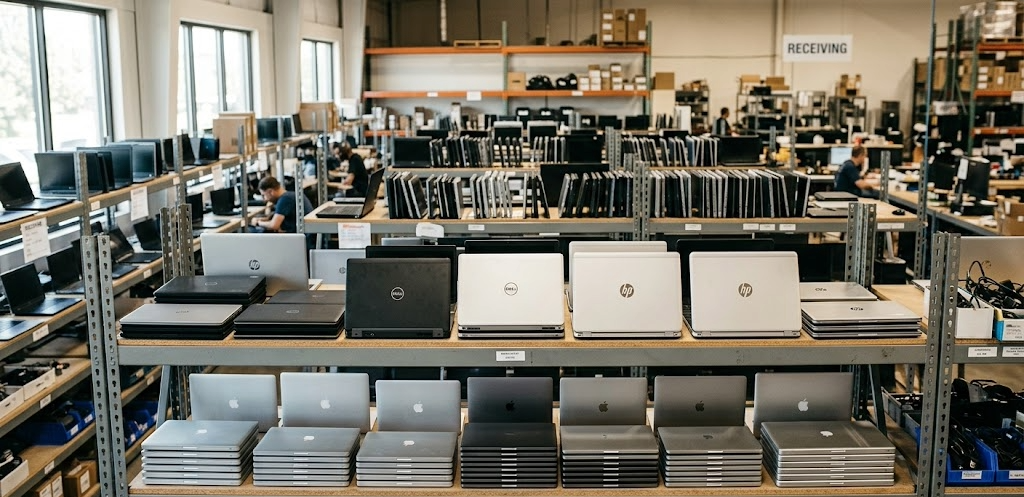 Bulk inventory of refurbished laptops for resale – HP, Dell, Apple MacBook devices