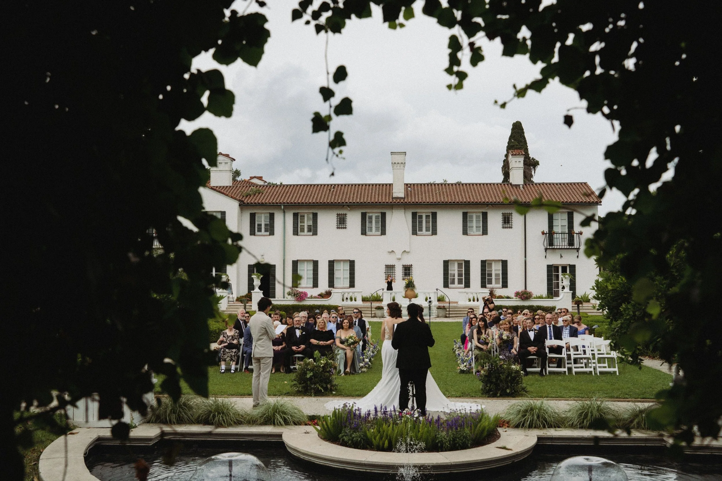 Garden wedding at Jekyll Island Resort planned by Orlando wedding planner
