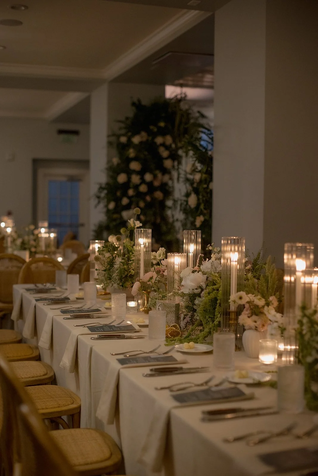 Romantic garden wedding at Fenway Hotel designed by Orlando wedding planner