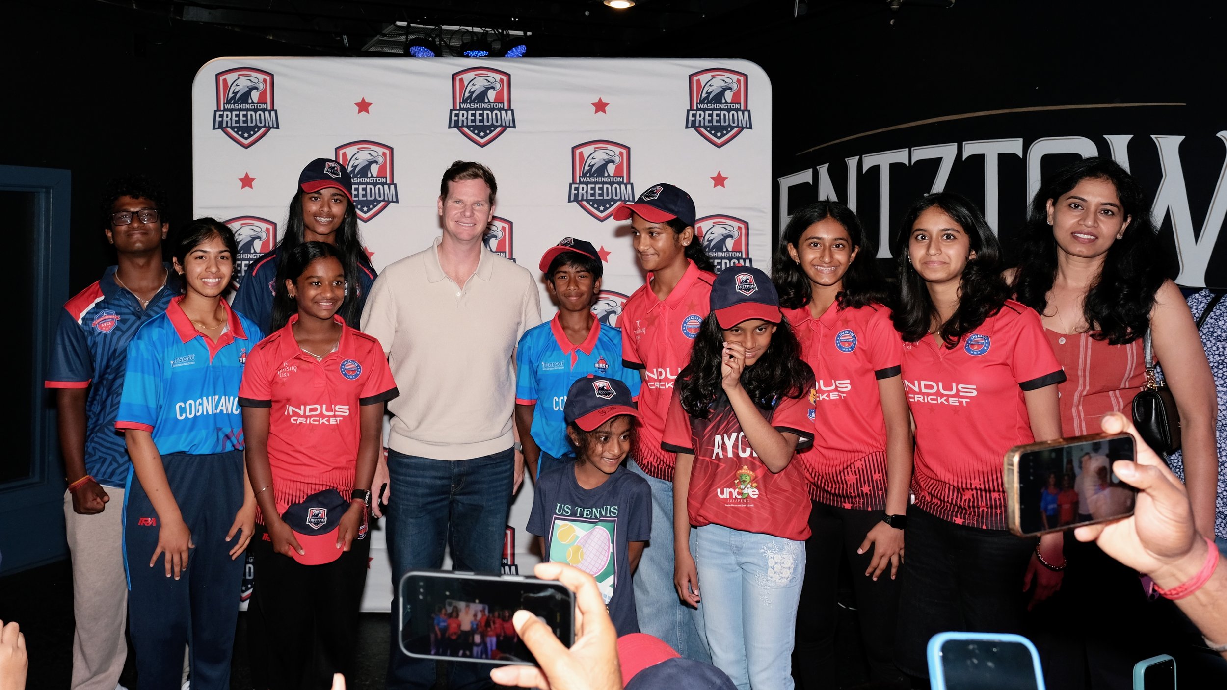 Cricket Legend Steve Smith Connects with Frederick Fans