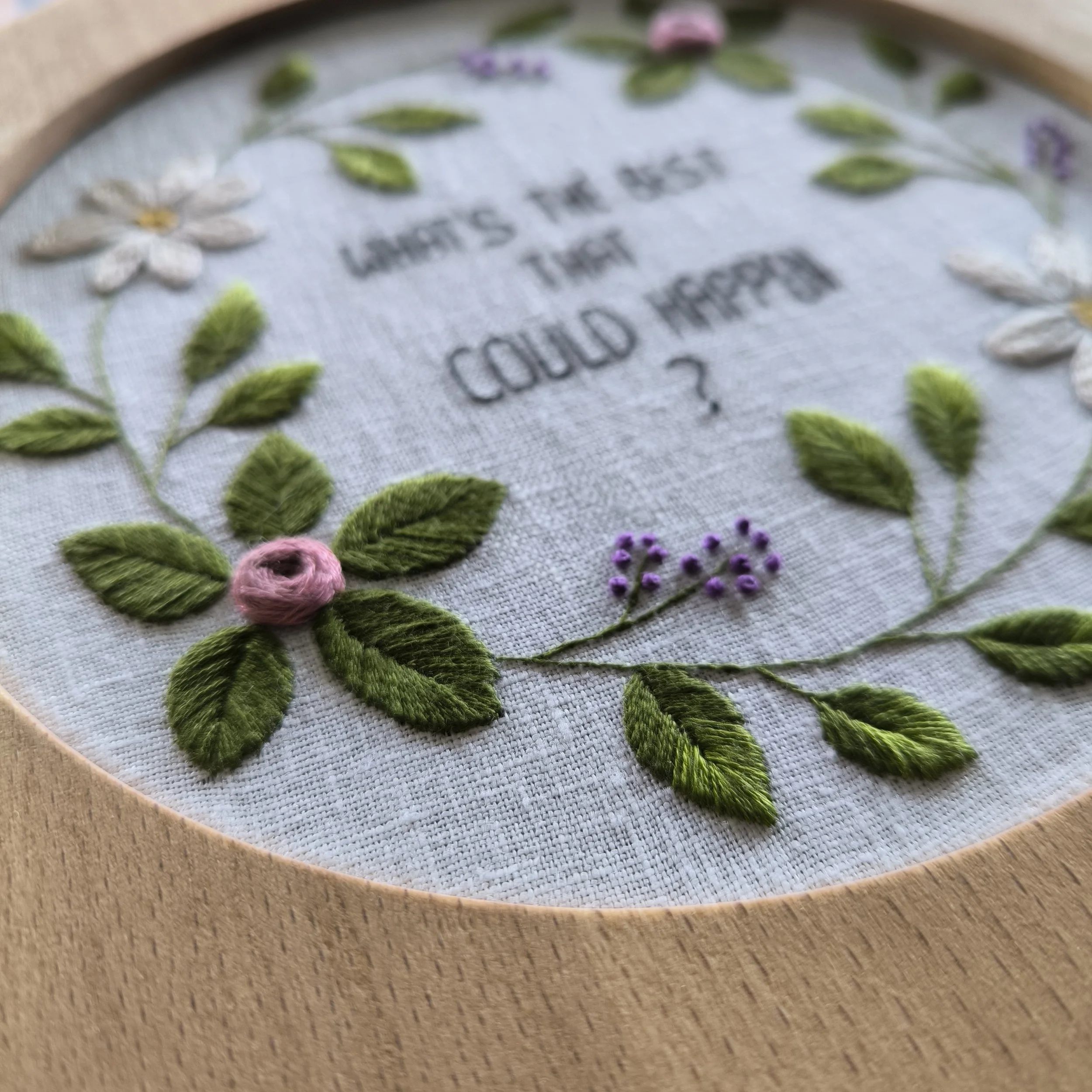 embroidery hoop - framed