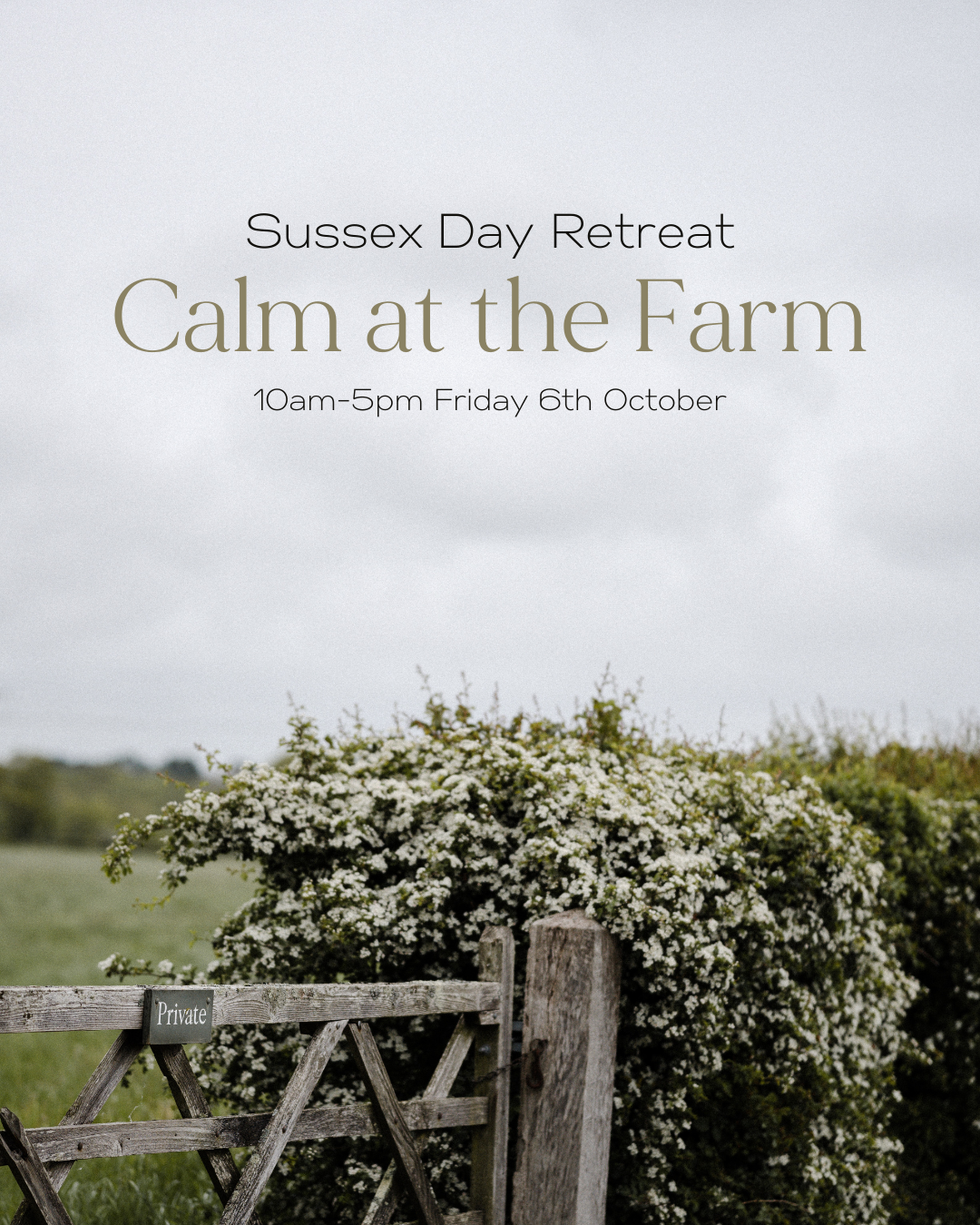 Calm at the Farm, Sussex Day Retreat