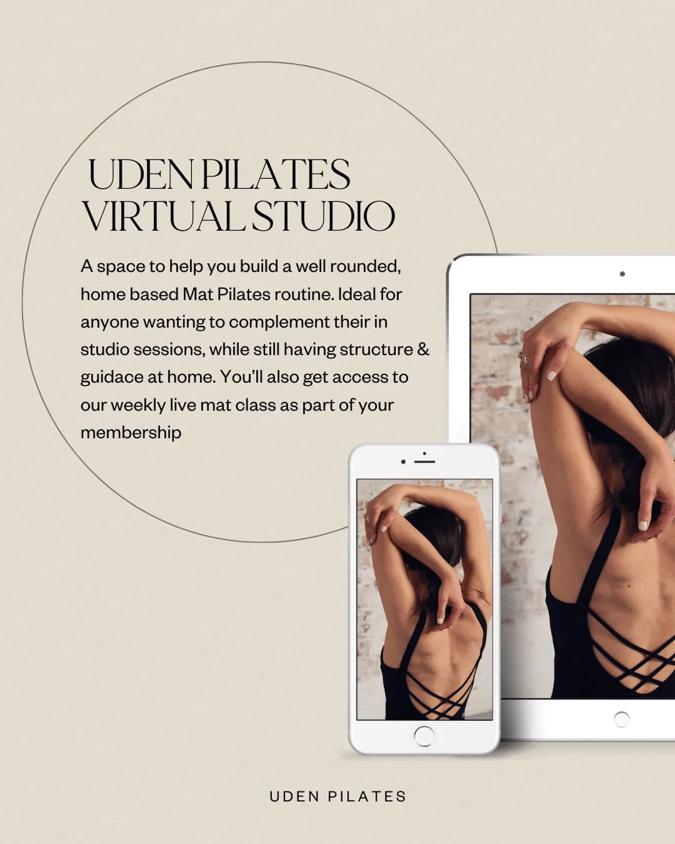 I haven&rsquo;t spoken about this much recently, so here&rsquo;s a little reminder that we have our Uden Pilates Virtual Studio 🤍

Lots of you ask for homework to support your practice at home - and this is exactly what the platform is designed for.