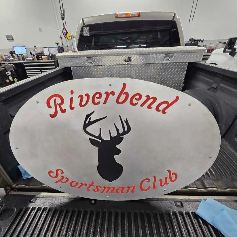 Custom aluminum sign made for a hunt club up in Georgia