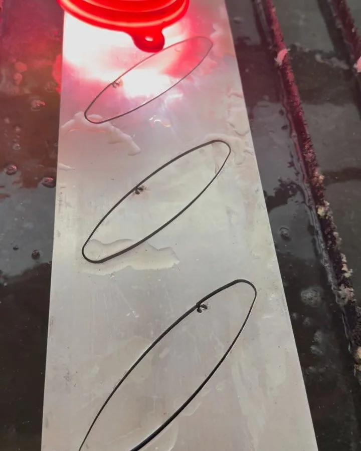 Testing out the plasma for some louvers