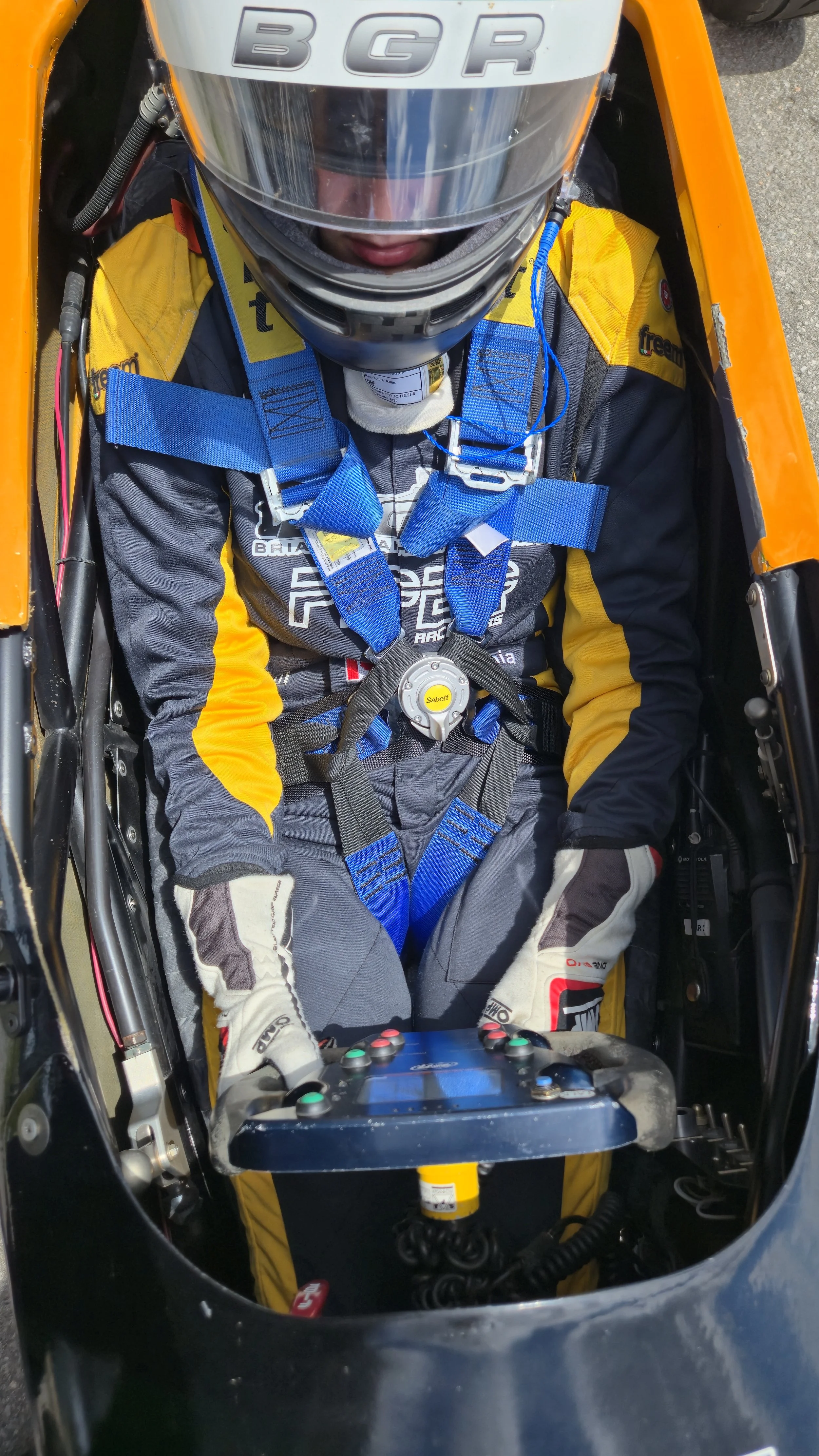 Amanda in her F1600 race car