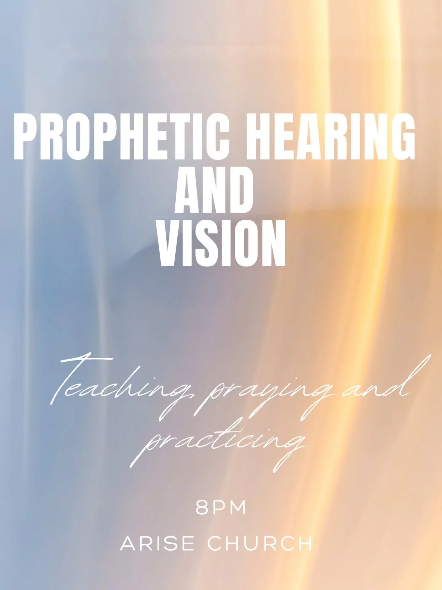 How do we learn to recognize God&rsquo;s voice and see what He wants to reveal to us?

Join us tonight for a special time of teaching, prayer, and practical activation as we grow in learning to hear God&rsquo;s voice and recognize His leading. 🙏🏻🤍