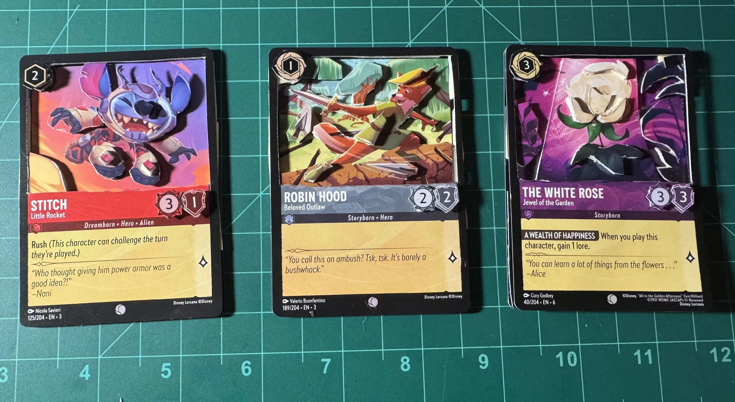 3-D Lorcana shadowbox card