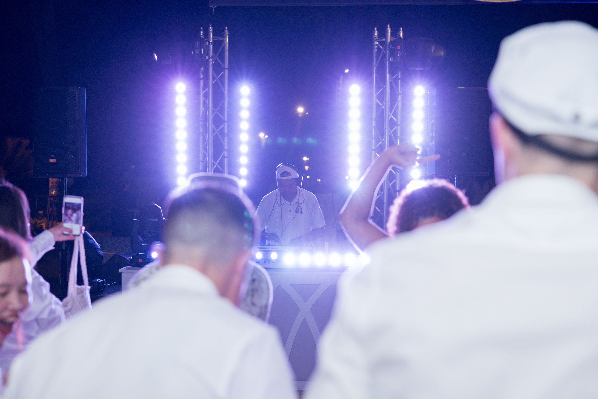 Corporate DJ for Michael Hill's White Party Event at Sheraton Fiji Resort & Spa in Tatavu restaurant