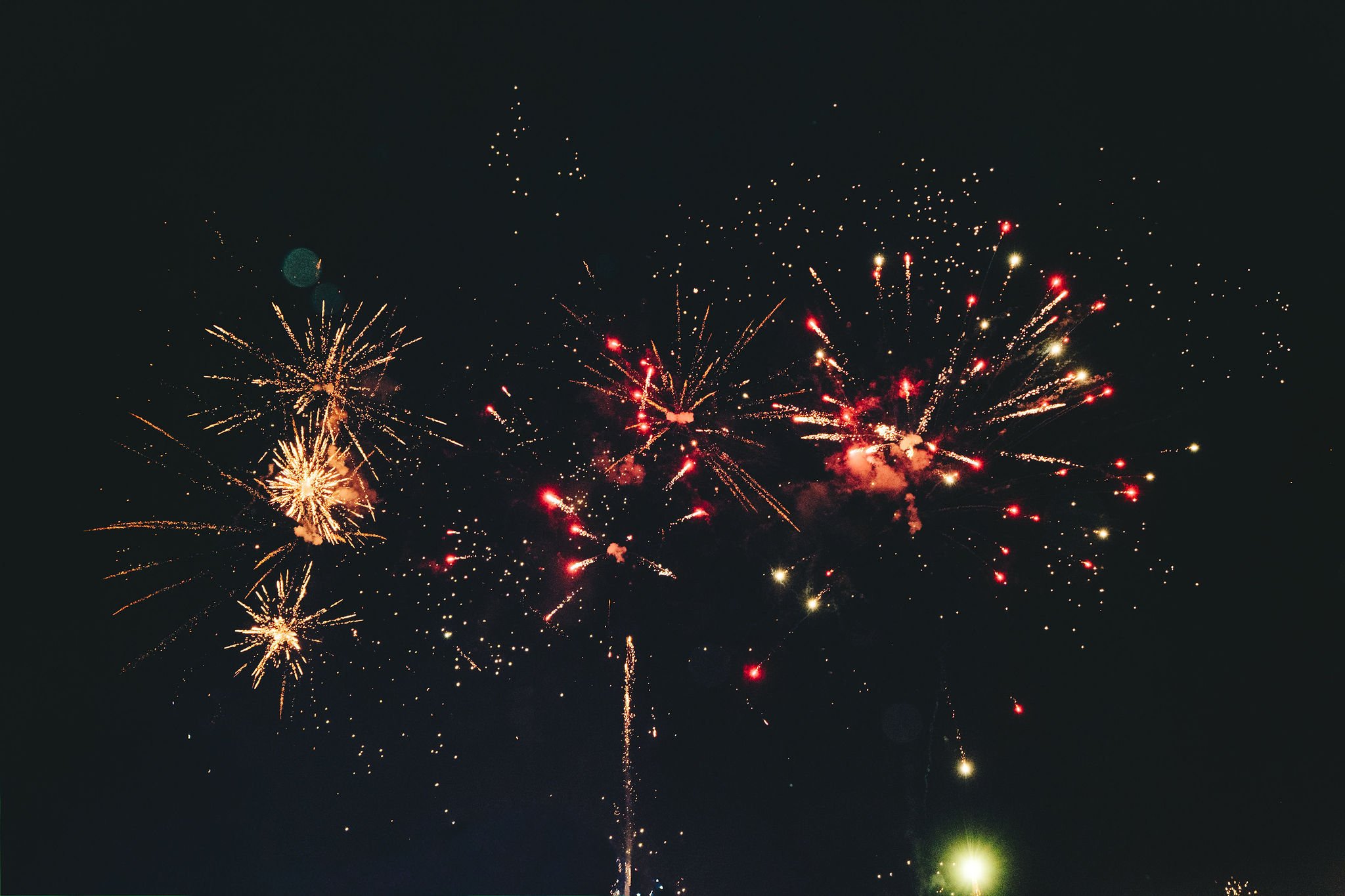 fireworks provided by DJ Works Fiji at Hilton Fiji Beach Resort.