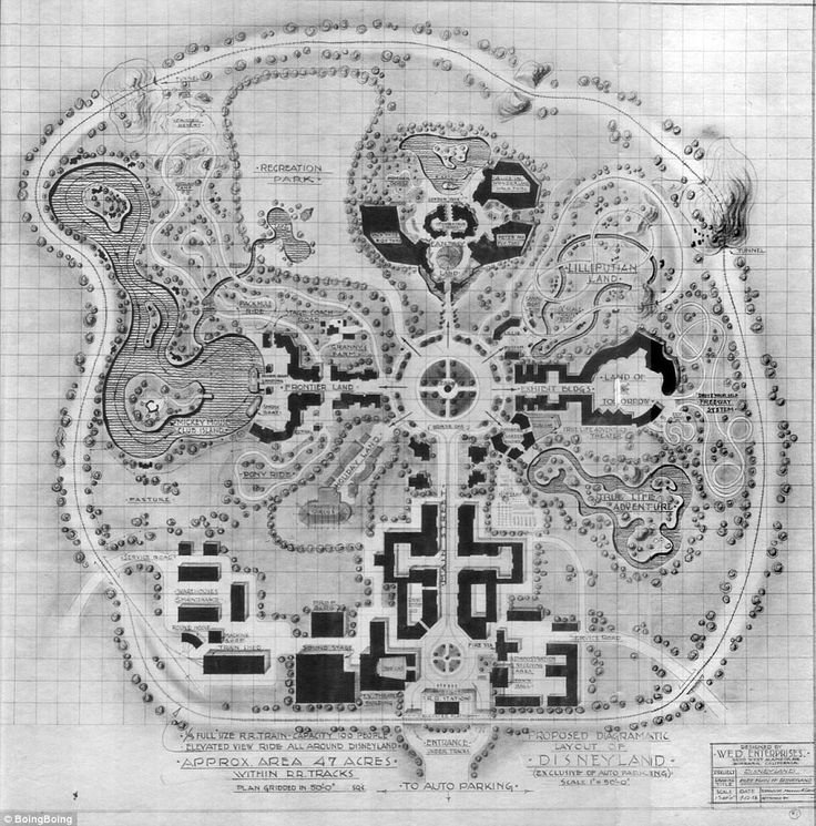 Disneyland Blueprint Puzzle