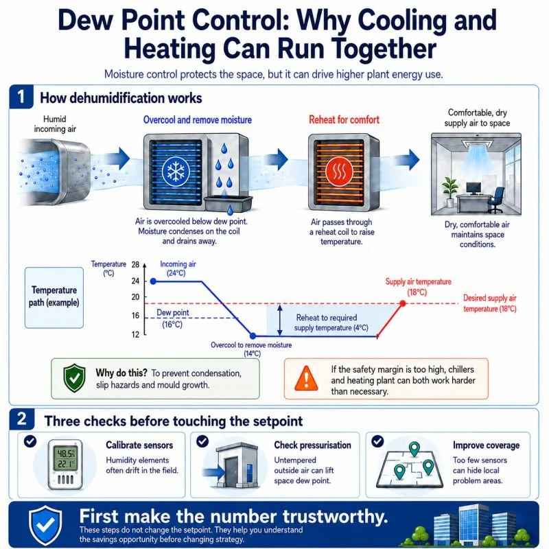 Dew point control strategy optimisation