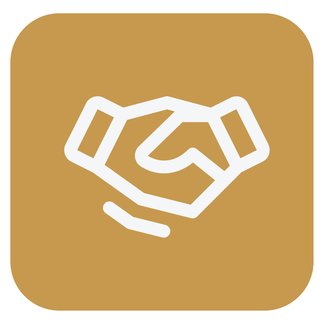 Icon of hands shaking