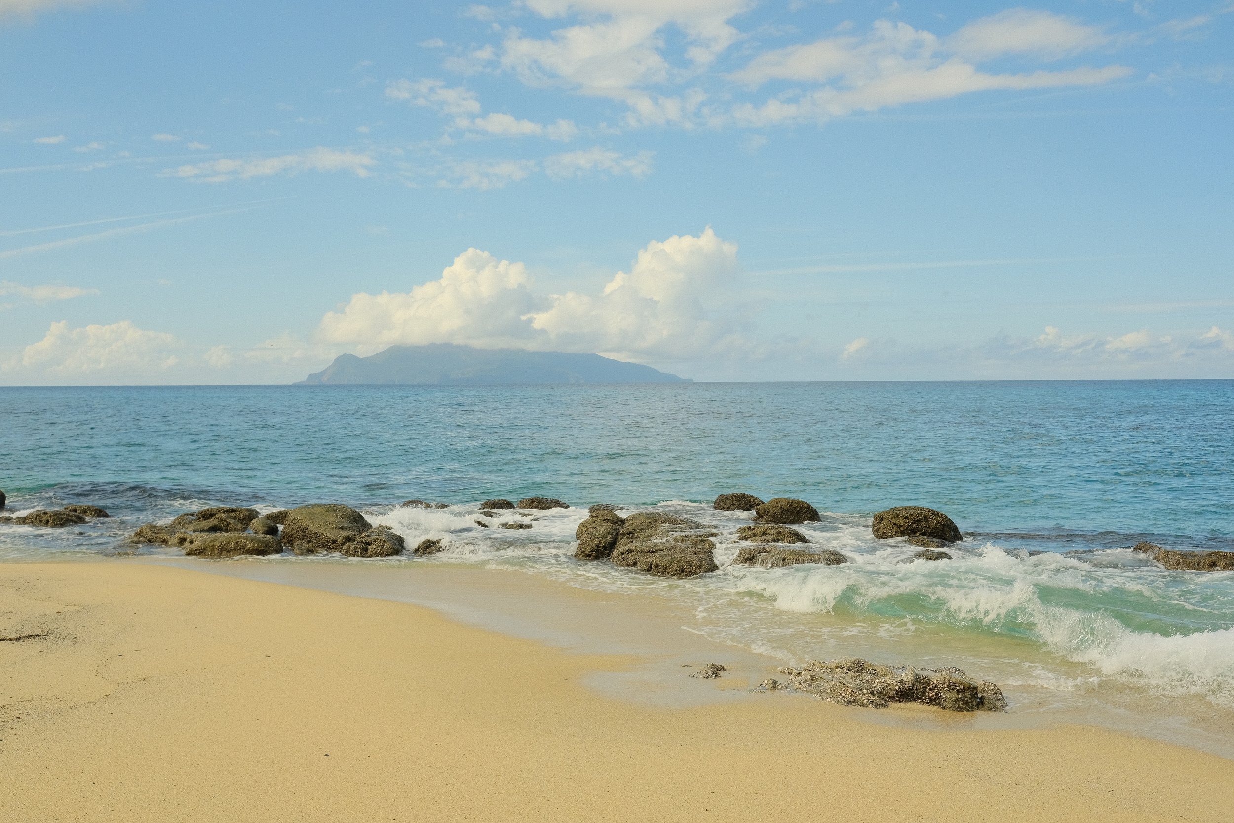 Kuchinoerabujima as seen from Inakahama Beach, Yakushima, Kagoshima, Japan