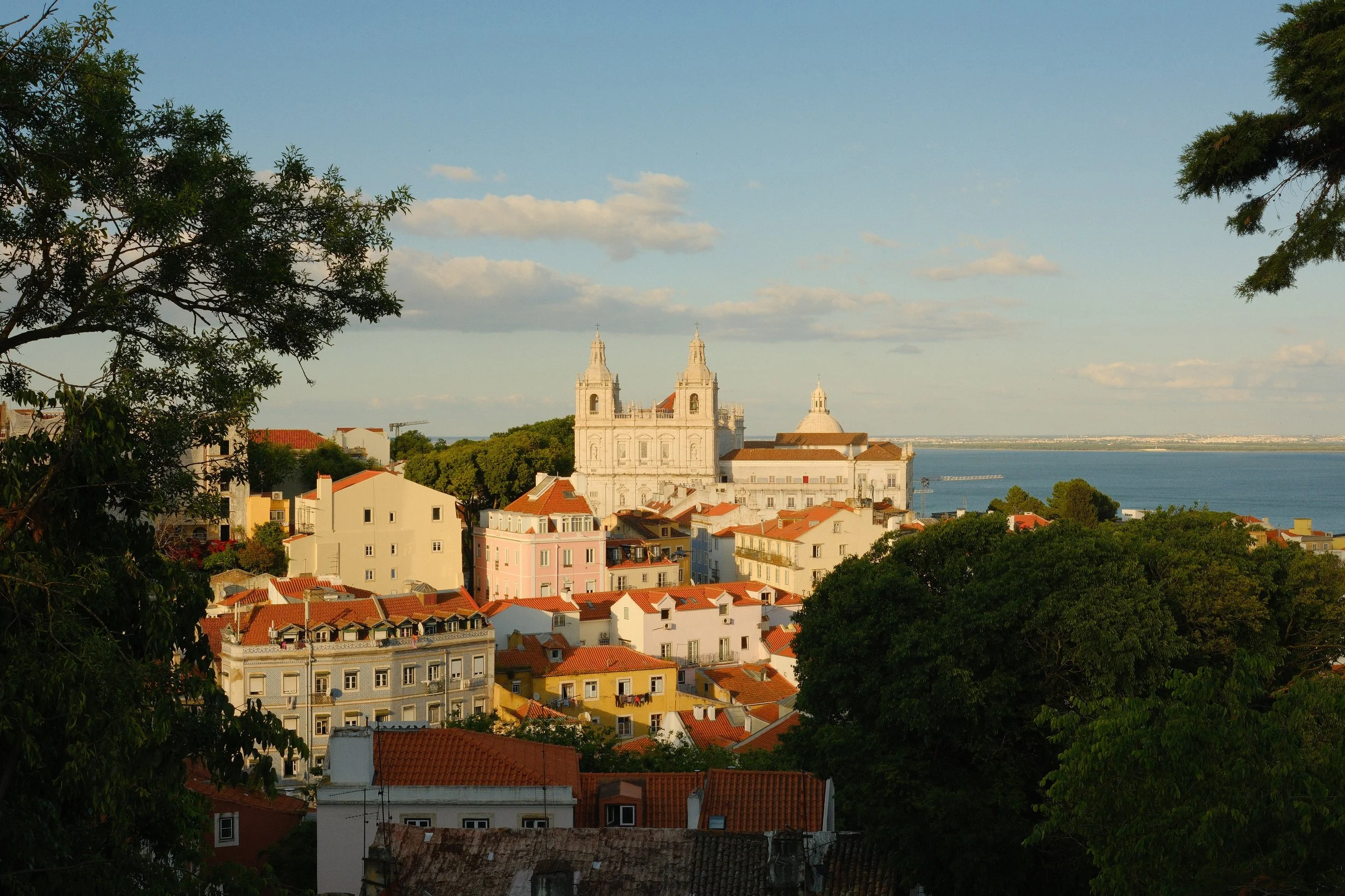 Monastery of São Vincente de Fora seen from Castelo do São Jorge, Lisbon, Portugal