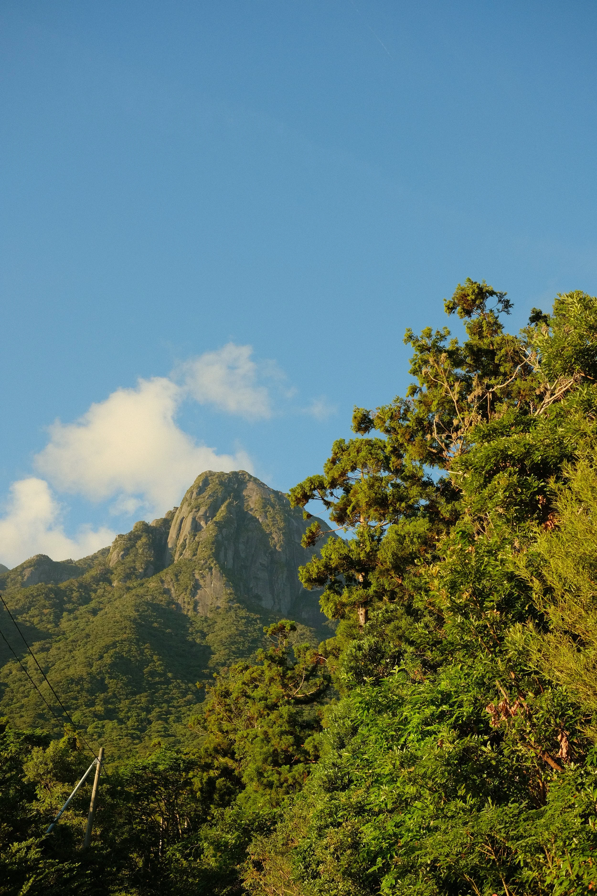 Mt. Motchomu seen from Onoaida, Yakushima, Kagoshima, Japan