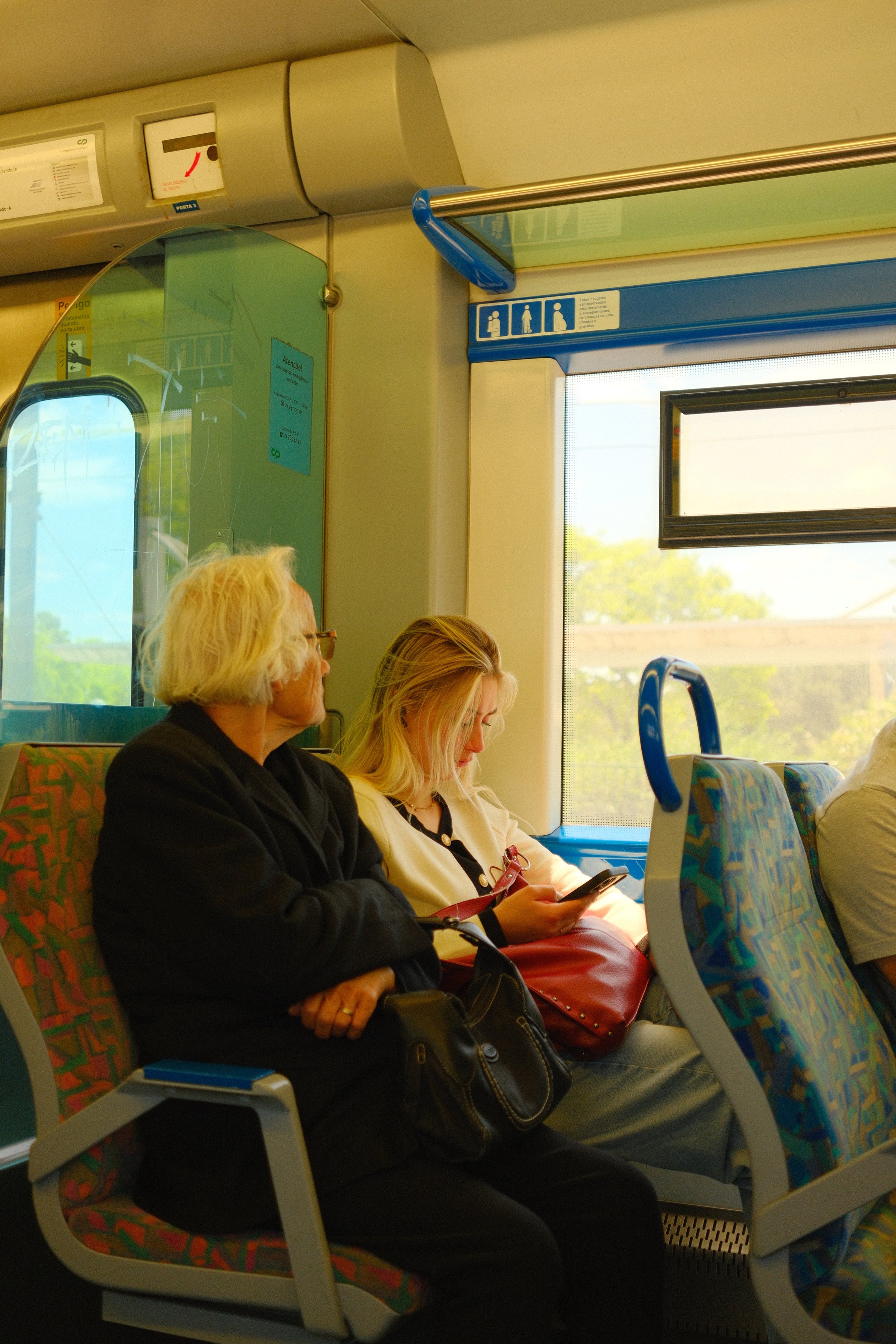 Train to Cascais, Lisbon, Portugal
