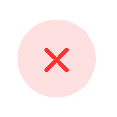 Red circle on a black background